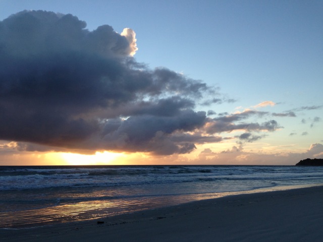 beach sunrise freedom camping in kenobi rocket