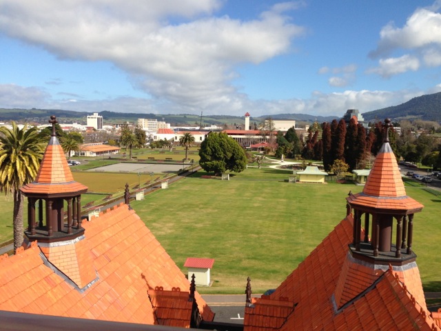 rotorua bath house rooftop views