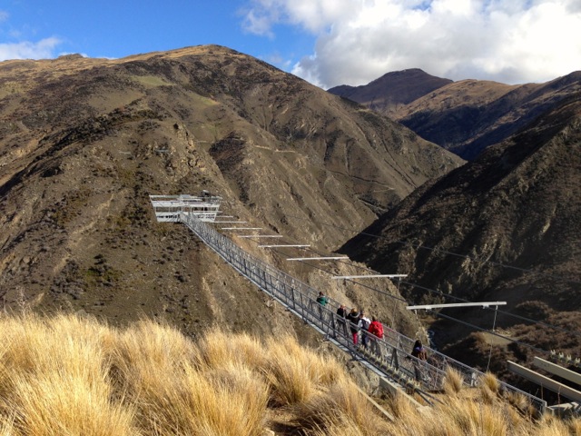 walking out to the canyon swing, I only watched!