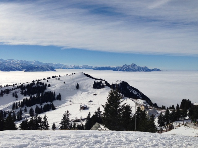 views to pilatus from rigi