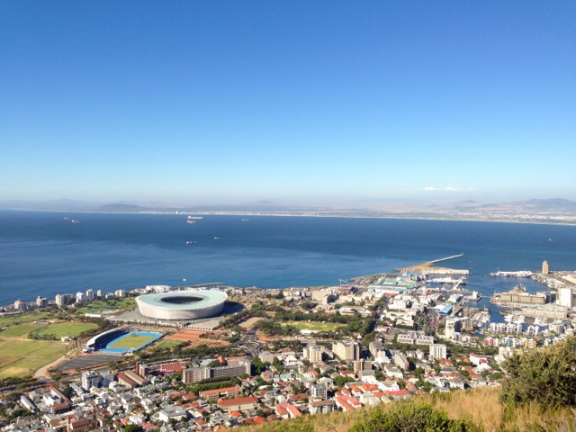 stadium, waterfront and table bay