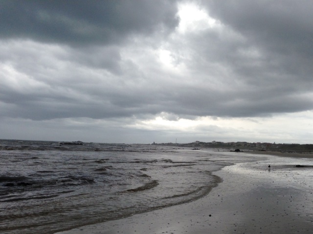 franskraal rainy day beach walk