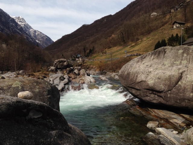 water and rocks in verzasca valley ticino