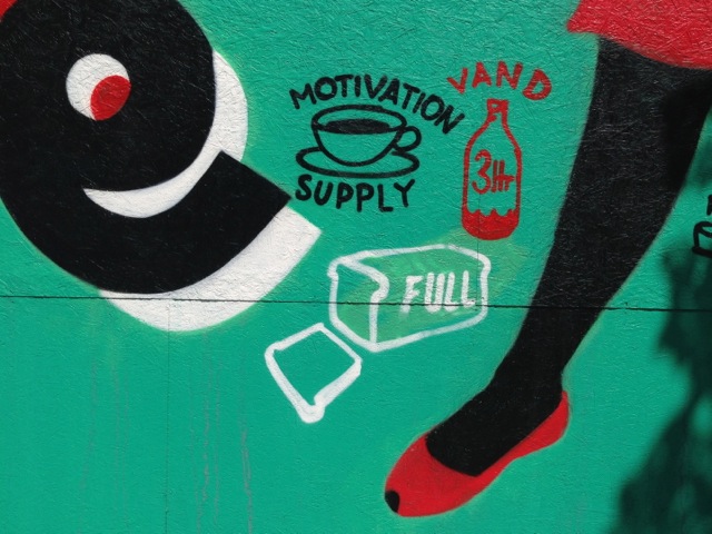 we had plenty of the motivation supply (graffiti)