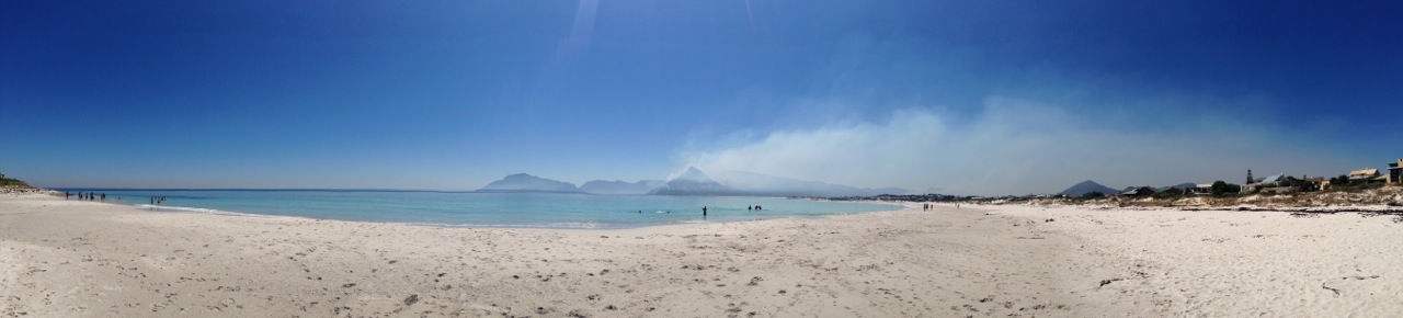 chapmans peak fires from long beach kommetjie