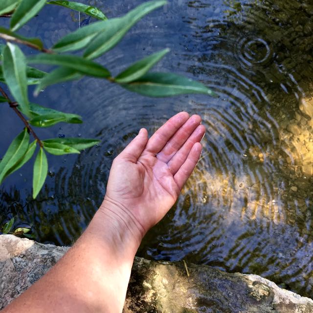 water open hand