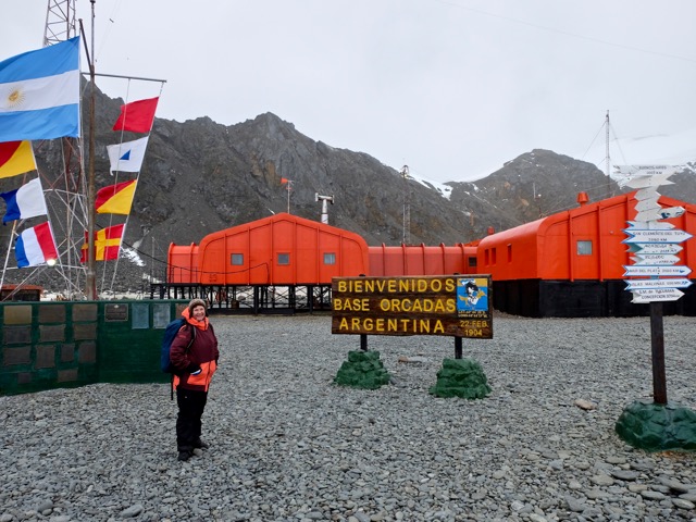 we visited Las Orcadas Argentinean Base on the South Orkney Islands