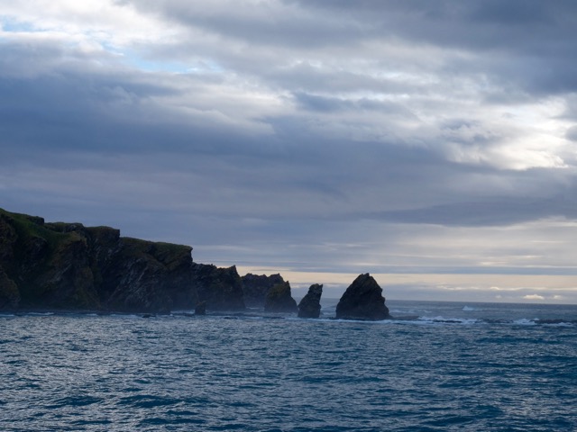 early morning coastline at Gold Harbour