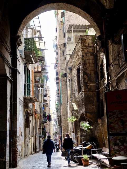 street life through the arch